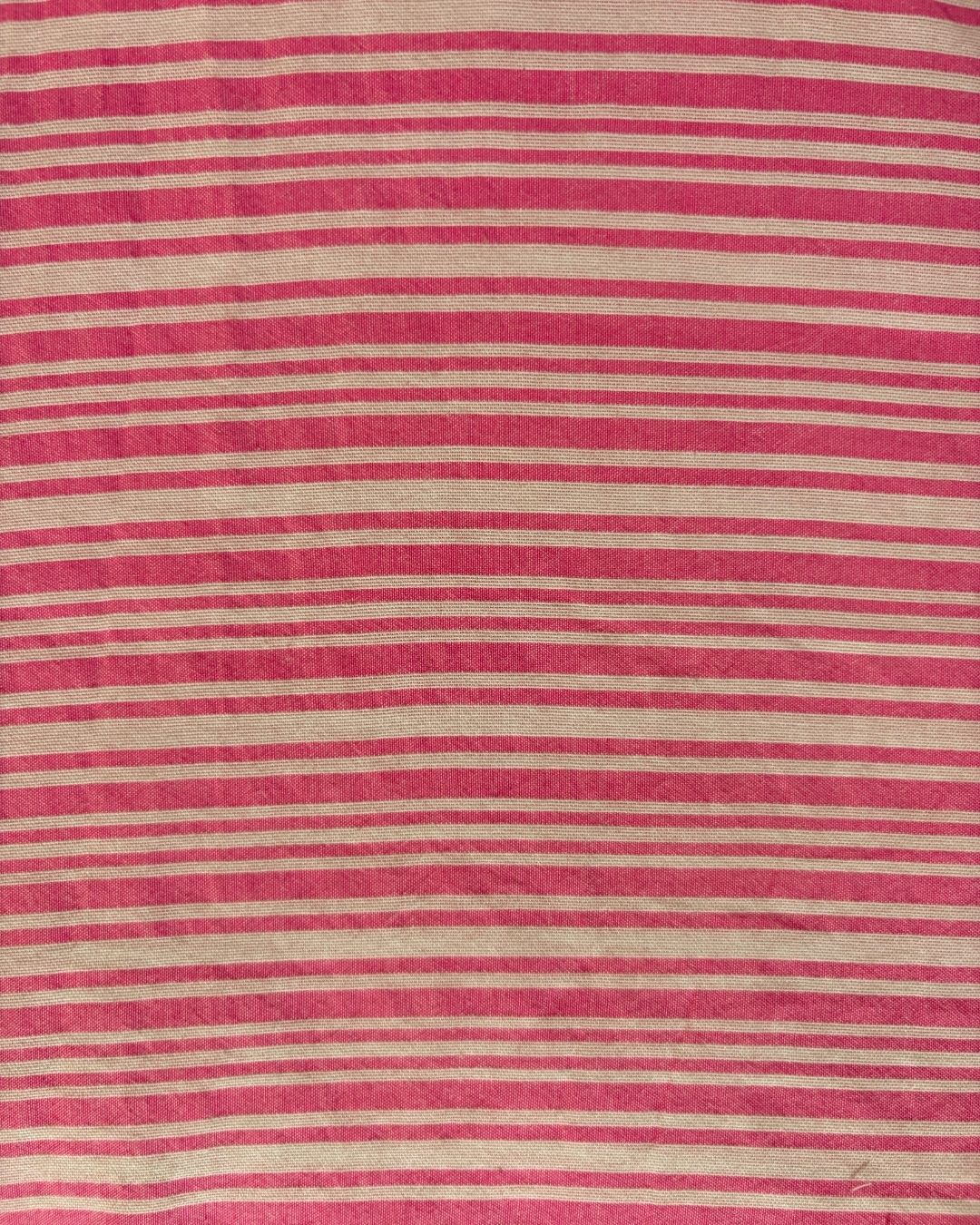 Pink & White Strip Fabric FBS00033