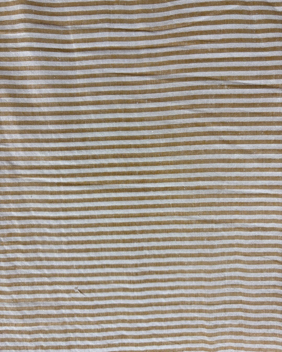 Brown & White Strip Fabric FBS00045