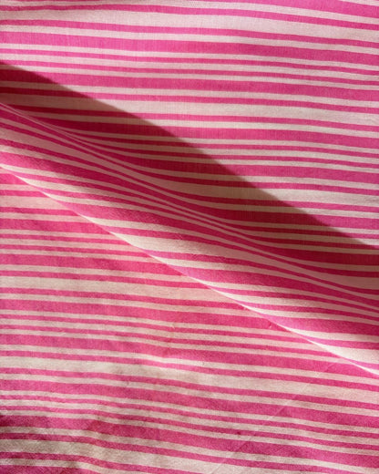 Pink & White Strip Fabric FBS00033
