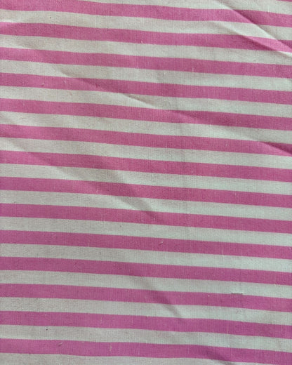 Pink & White Strip Fabric FBS00034