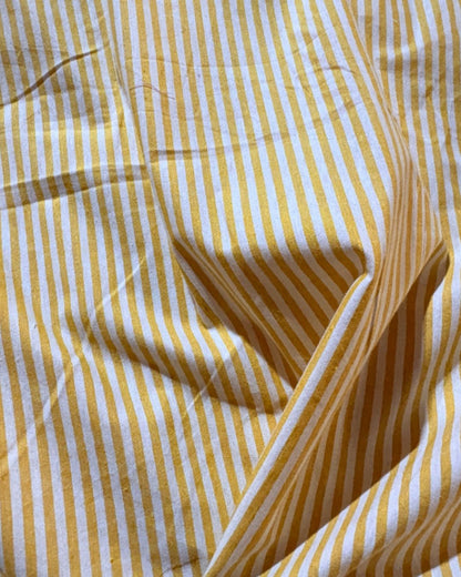 Yellow & White Strip Fabric FBS00039