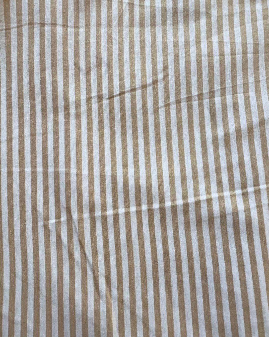 Beige & White Strip Fabric FBS00040
