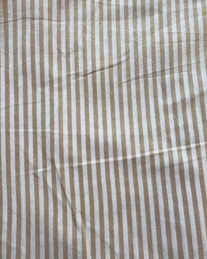 Beige & White Strip Fabric FBS00040