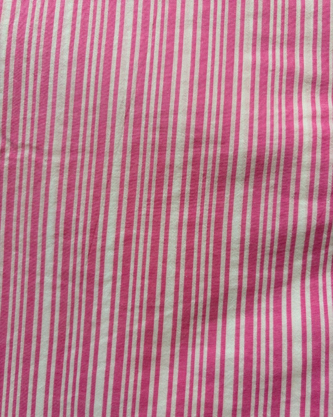 Pink & White Strip Fabric FBS00041