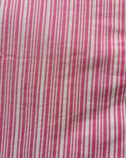 Pink & White Strip Fabric FBS00041