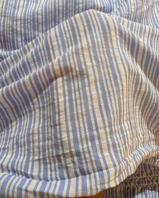 Blue & White Strip Fabric FBS00042