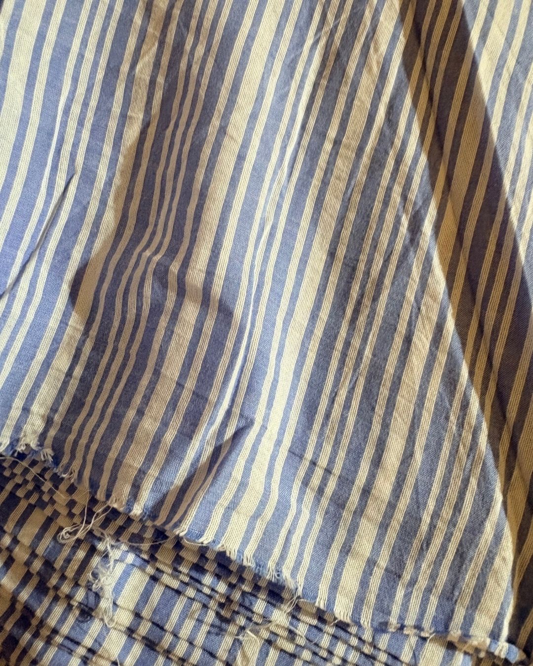 Blue & White Strip Fabric FBS00042