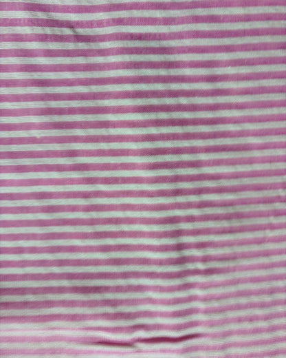 Pink & White Strip Fabric FBS00044