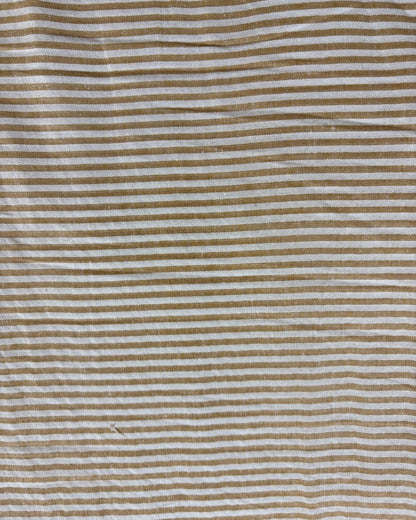 Brown & White Strip Fabric FBS00045