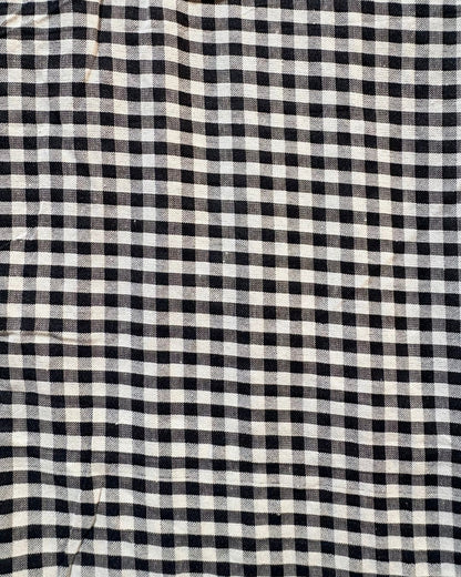 Black & White Check Fabric FBS0006