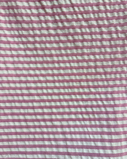 Pink & White Strip Fabric FBS00018