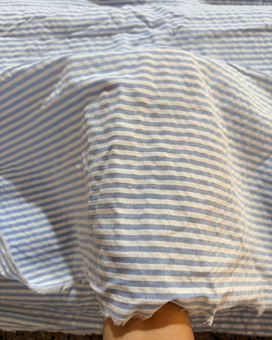 Blue & White Strip Fabric FBS00027