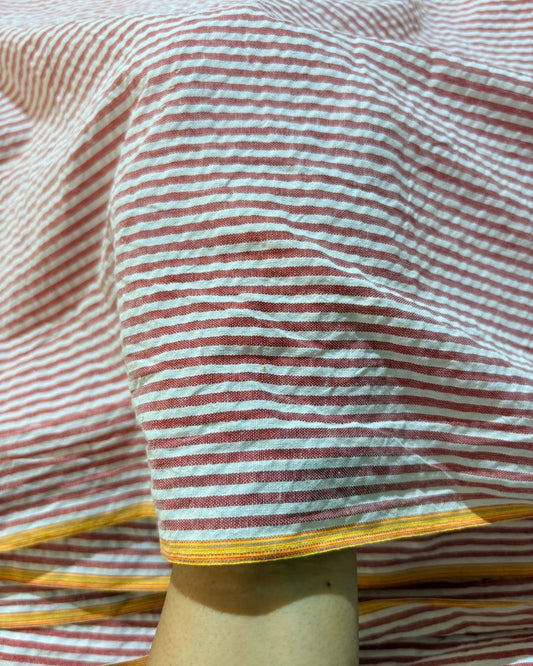 Red & White Strip Fabric FBS00028