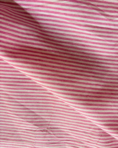 Pink & White Strip Fabric FBS00029