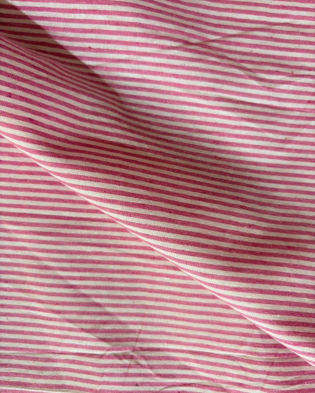 Pink & White Strip Fabric FBS00029