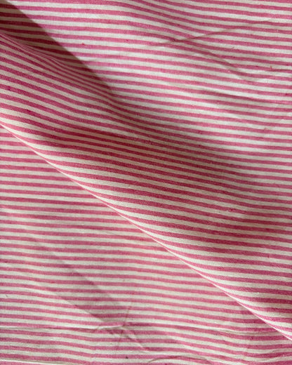 Pink & White Strip Fabric FBS00029