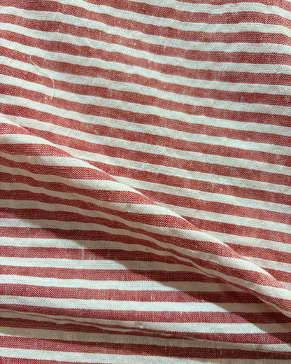 Red & White Strip Fabric FBS00031
