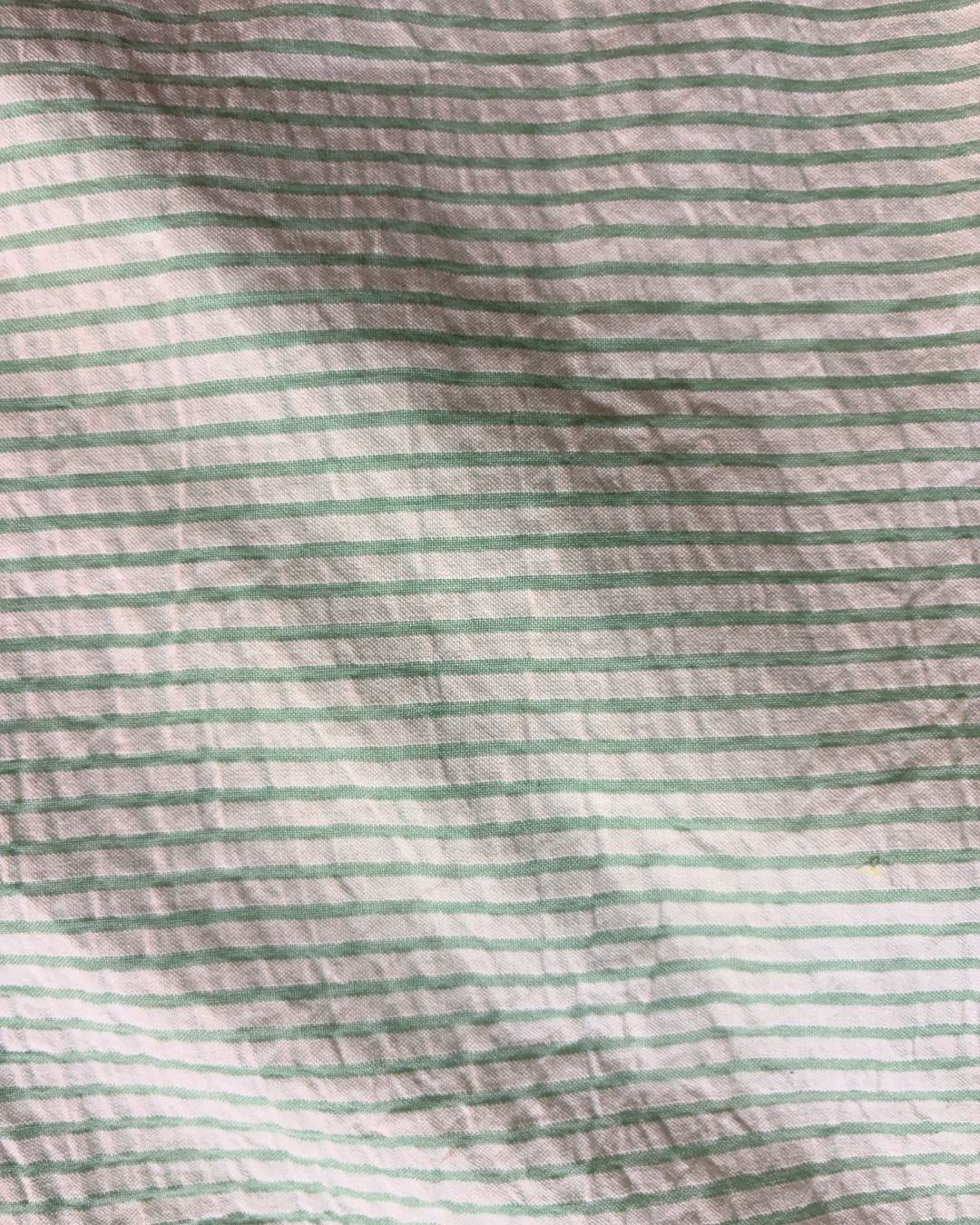 Green & White Strip Fabric FBS00032